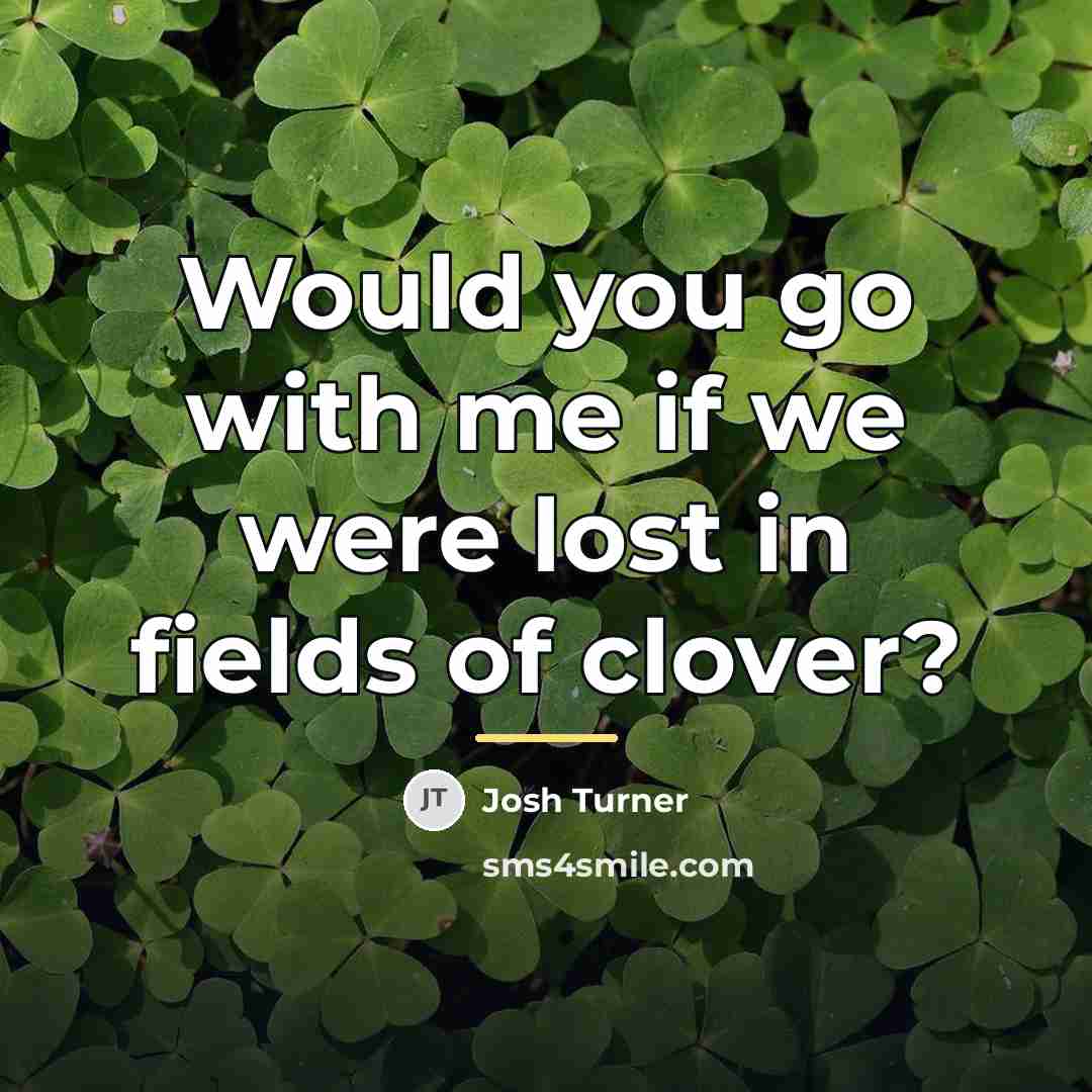 “Would you go with me if we were lost in…” quote by Josh Turner