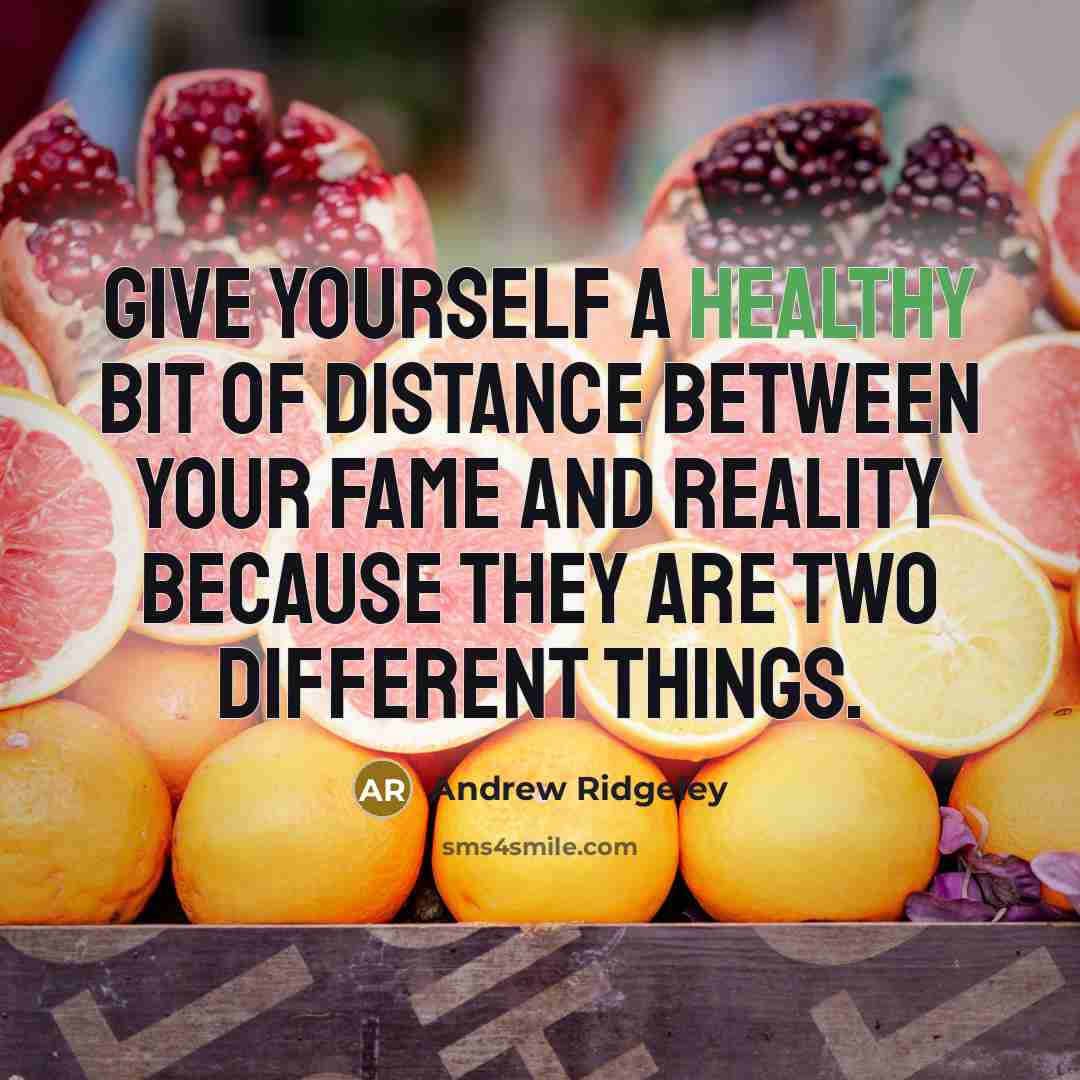 “Give yourself a healthy bit of distance between your fame…” quote by Andrew Ridgeley