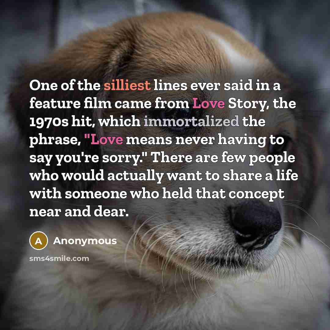 “One of the silliest lines ever said in a feature…” quote by Anonymous