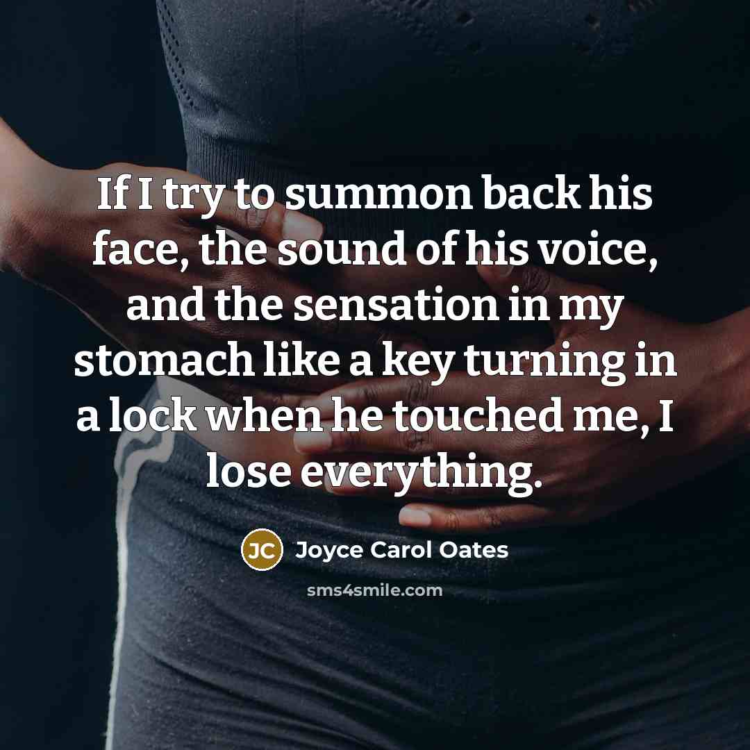 “If I try to summon back his face, the sound…” quote by Joyce Carol Oates