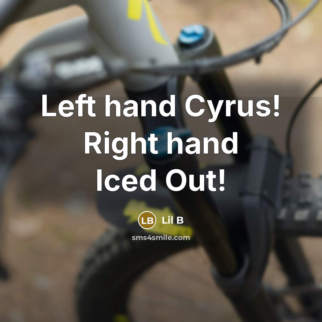 “Left hand Cyrus! Right hand Iced Out!” quote by Lil B