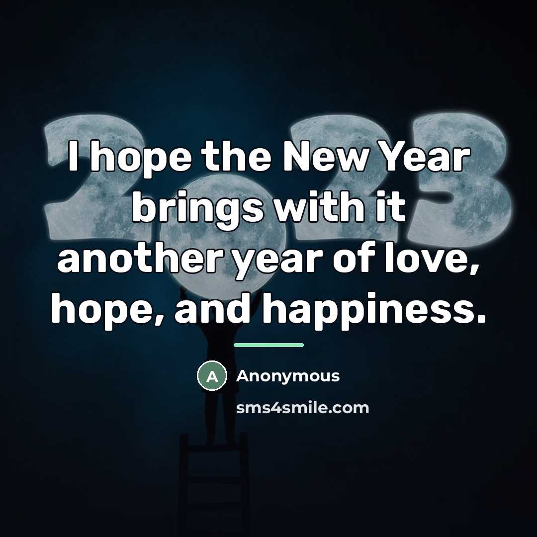 “I hope the New Year brings with it another year…” quote by Anonymous