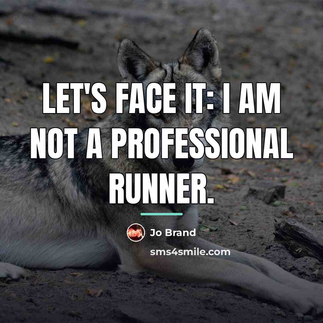 “Let's face it: I am not a professional runner.…” quote by Jo Brand