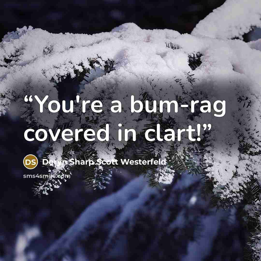 “You're a bum-rag covered in clart!” quote by Deryn Sharp Scott Westerfeld