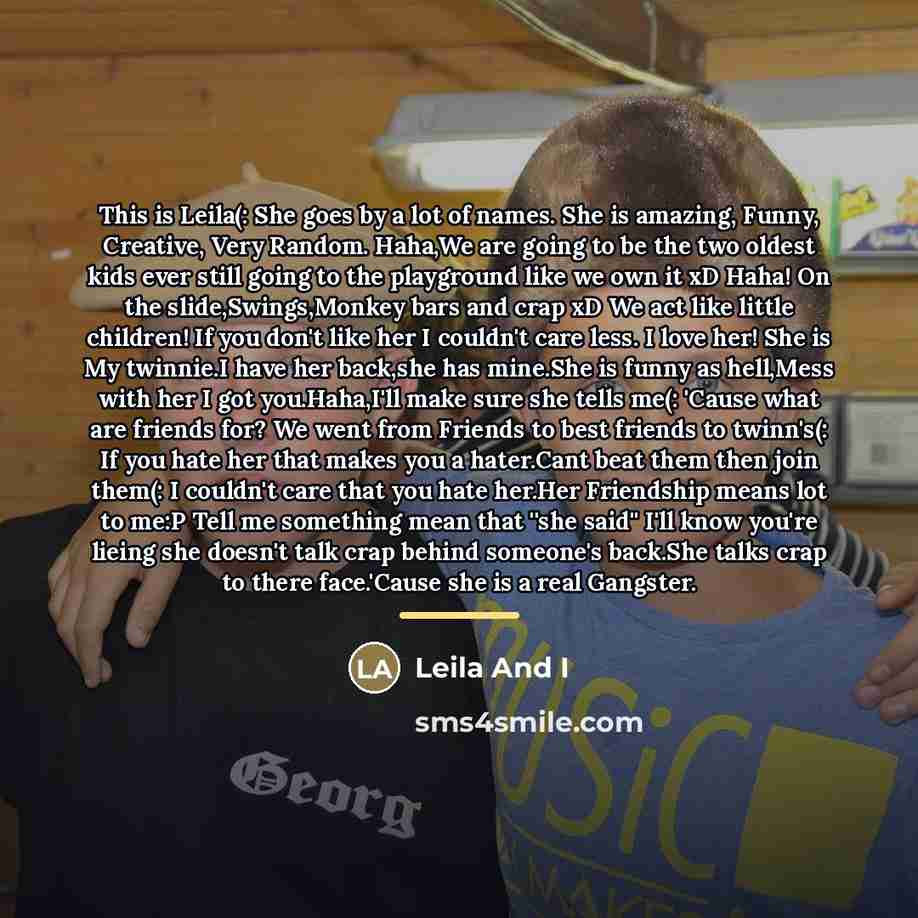 “This is Leila(: She goes by a lot of names.…” quote by Leila And I