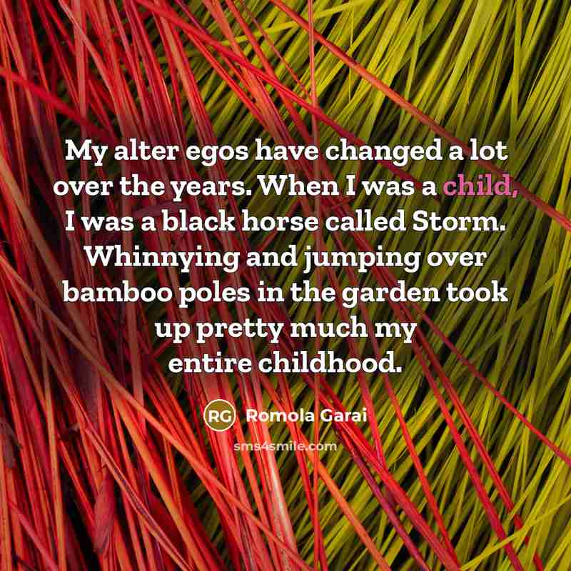 “My alter egos have changed a lot over the years.…” quote by Romola Garai