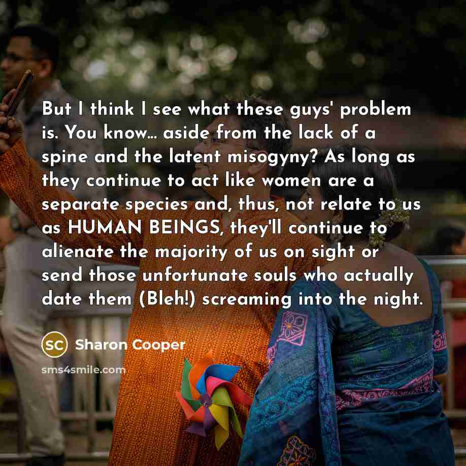 “But I think I see what these guys' problem is.…” quote by Sharon Cooper