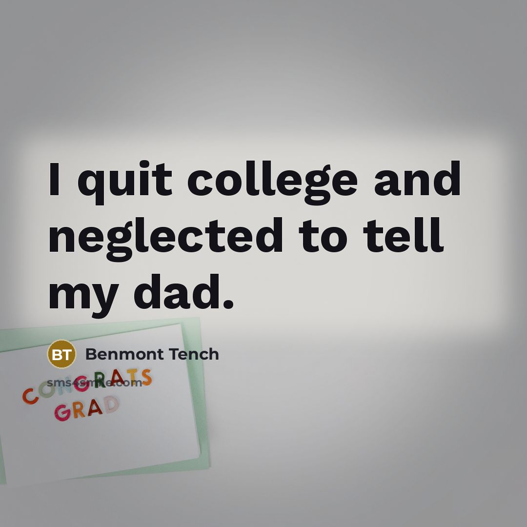 “I quit college and neglected to tell my dad.…” quote by Benmont Tench