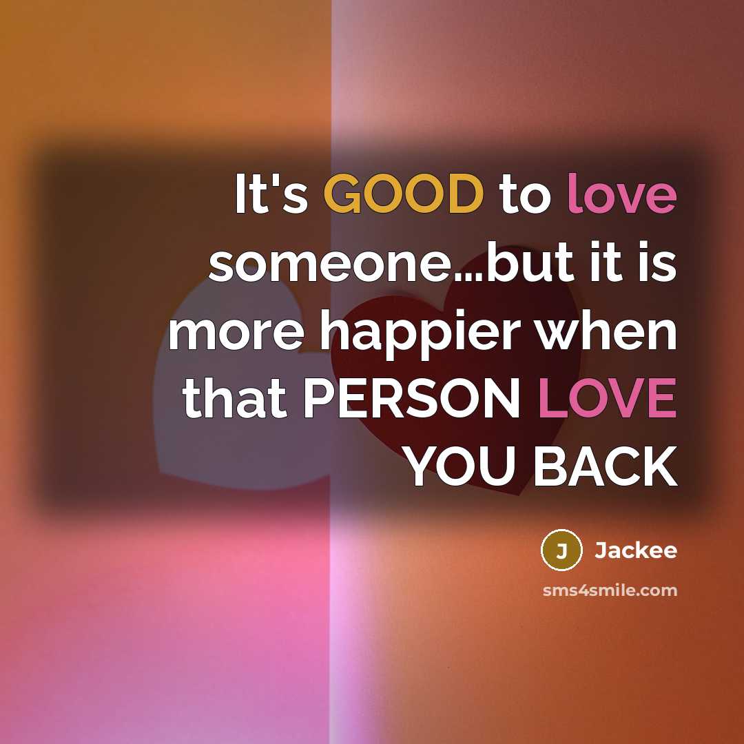 “It's GOOD to love someone.....but it is more happier when…” quote by Jackee