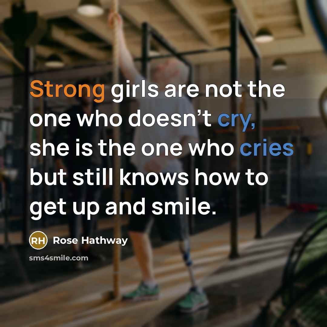 “Strong girls are not the one who doesn't cry, she…” quote by Rose Hathway