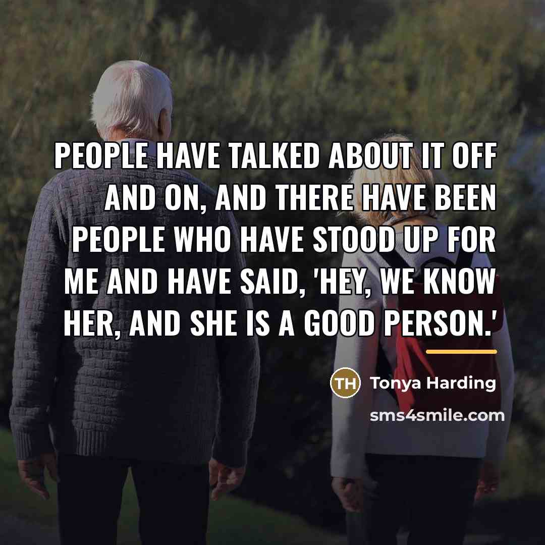 “People have talked about it off and on, and there…” quote by Tonya Harding