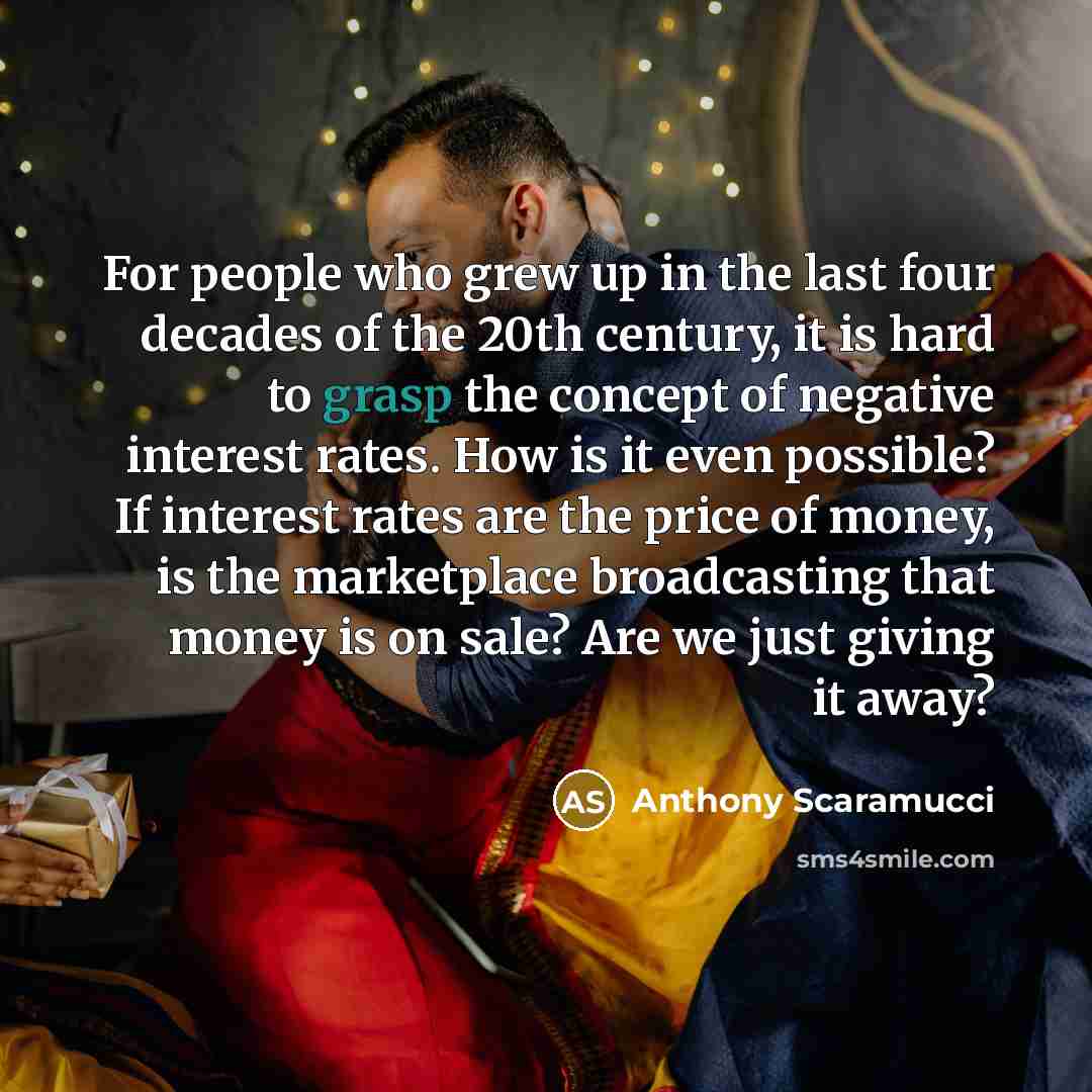 “For people who grew up in the last four decades…” quote by Anthony Scaramucci