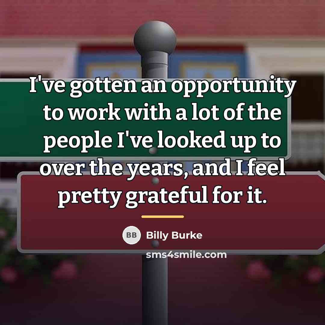 “I've gotten an opportunity to work with a lot of…” quote by Billy Burke