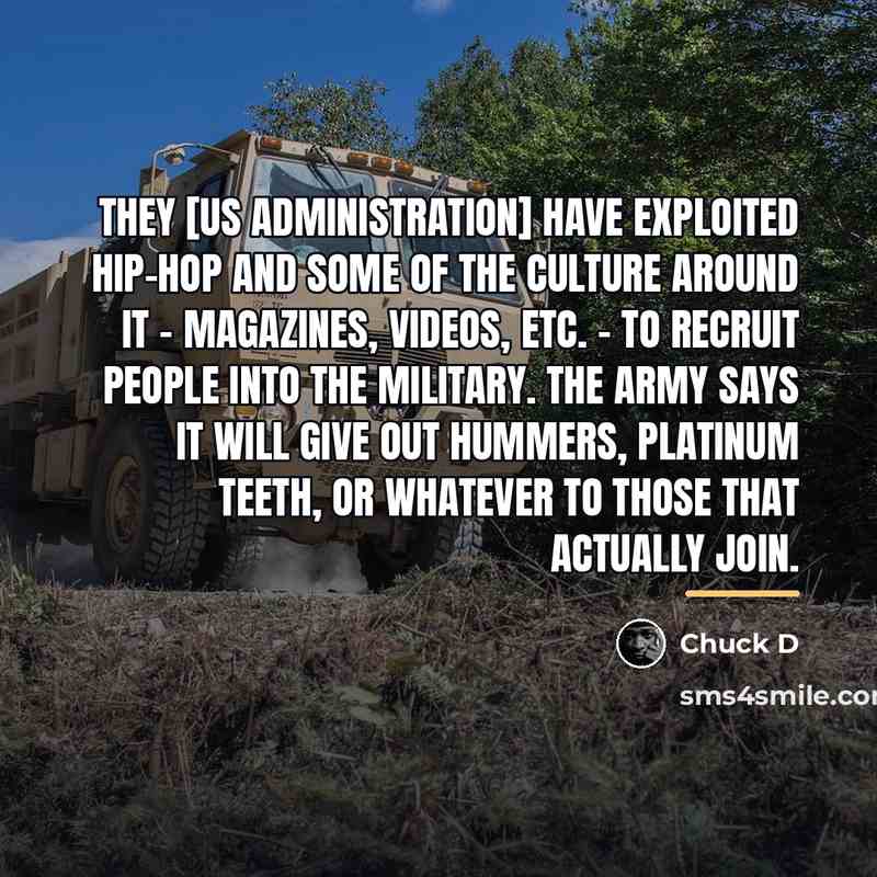 “They [US Administration] have exploited hip-hop and some of the…” quote by Chuck D