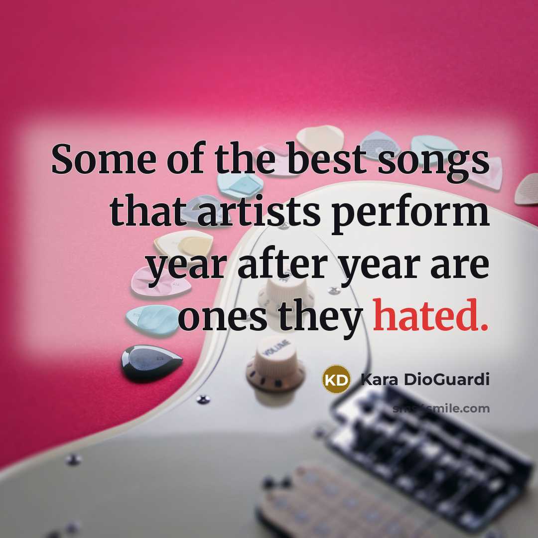“Some of the best songs that artists perform year after…” quote by Kara DioGuardi