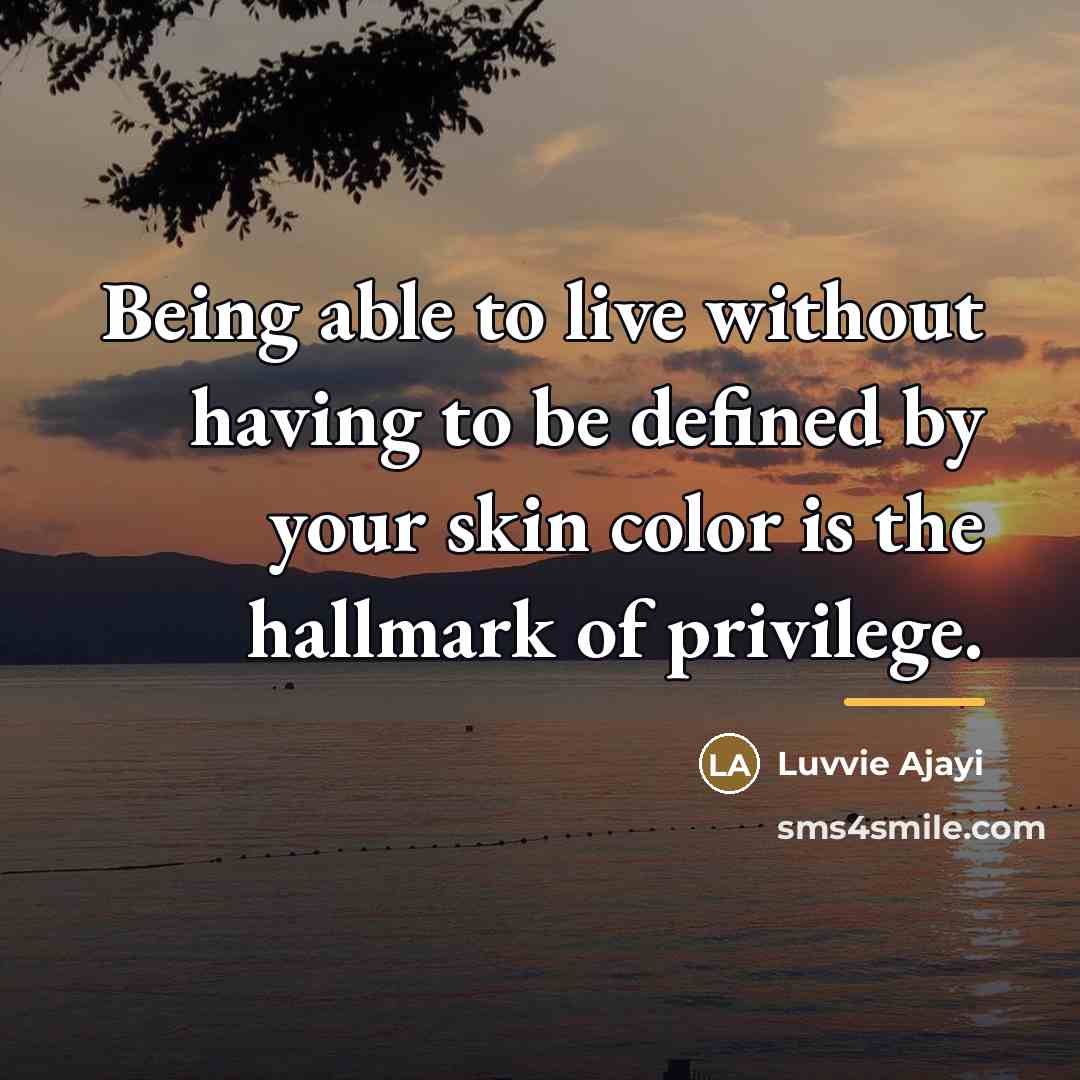 “Being able to live without having to be defined by…” quote by Luvvie Ajayi