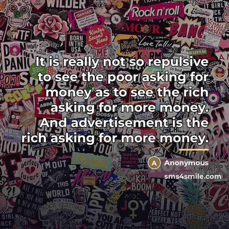 “It is really not so repulsive to see the poor…” quote by Anonymous