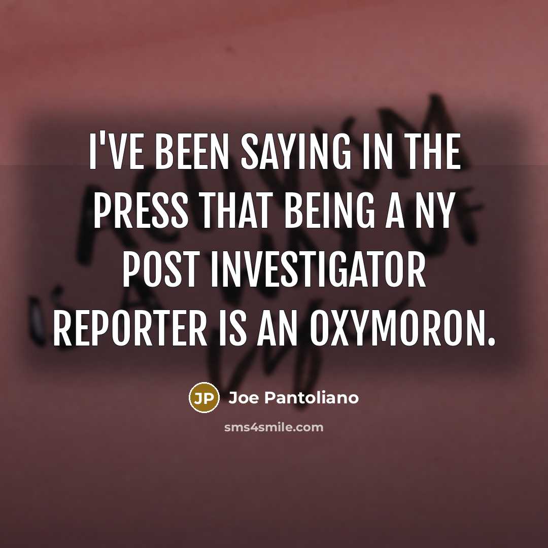 “I've been saying in the press that being a NY…” quote by Joe Pantoliano