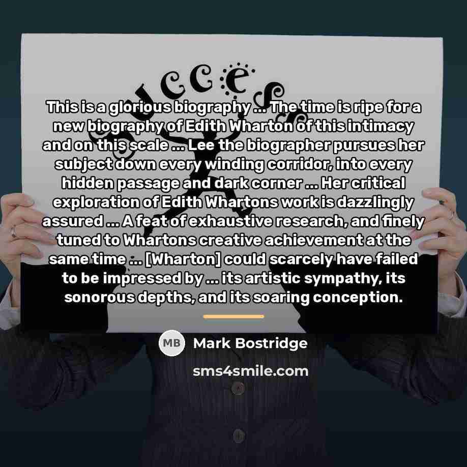 “This is a glorious biography ... The time is ripe…” quote by Mark Bostridge
