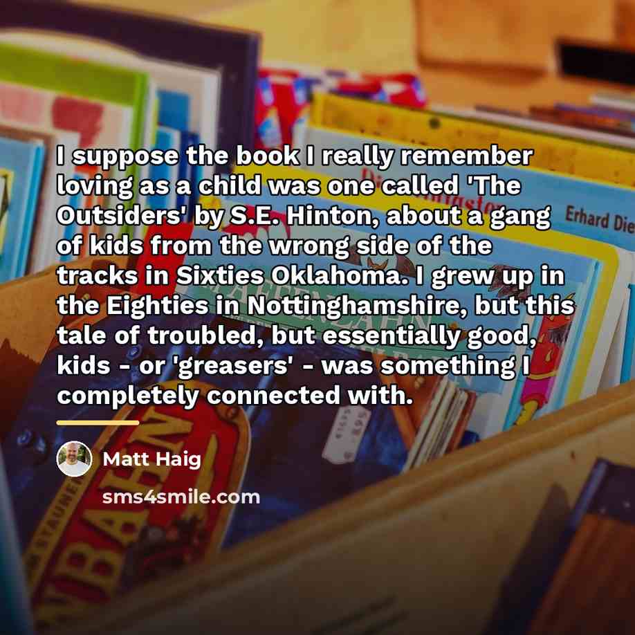“I suppose the book I really remember loving as a…” quote by Matt Haig