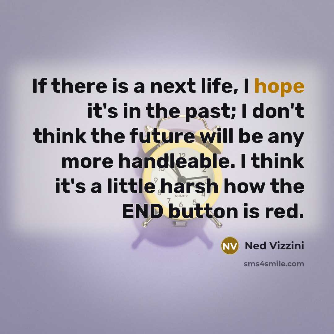“If there is a next life, I hope it's in…” quote by Ned Vizzini