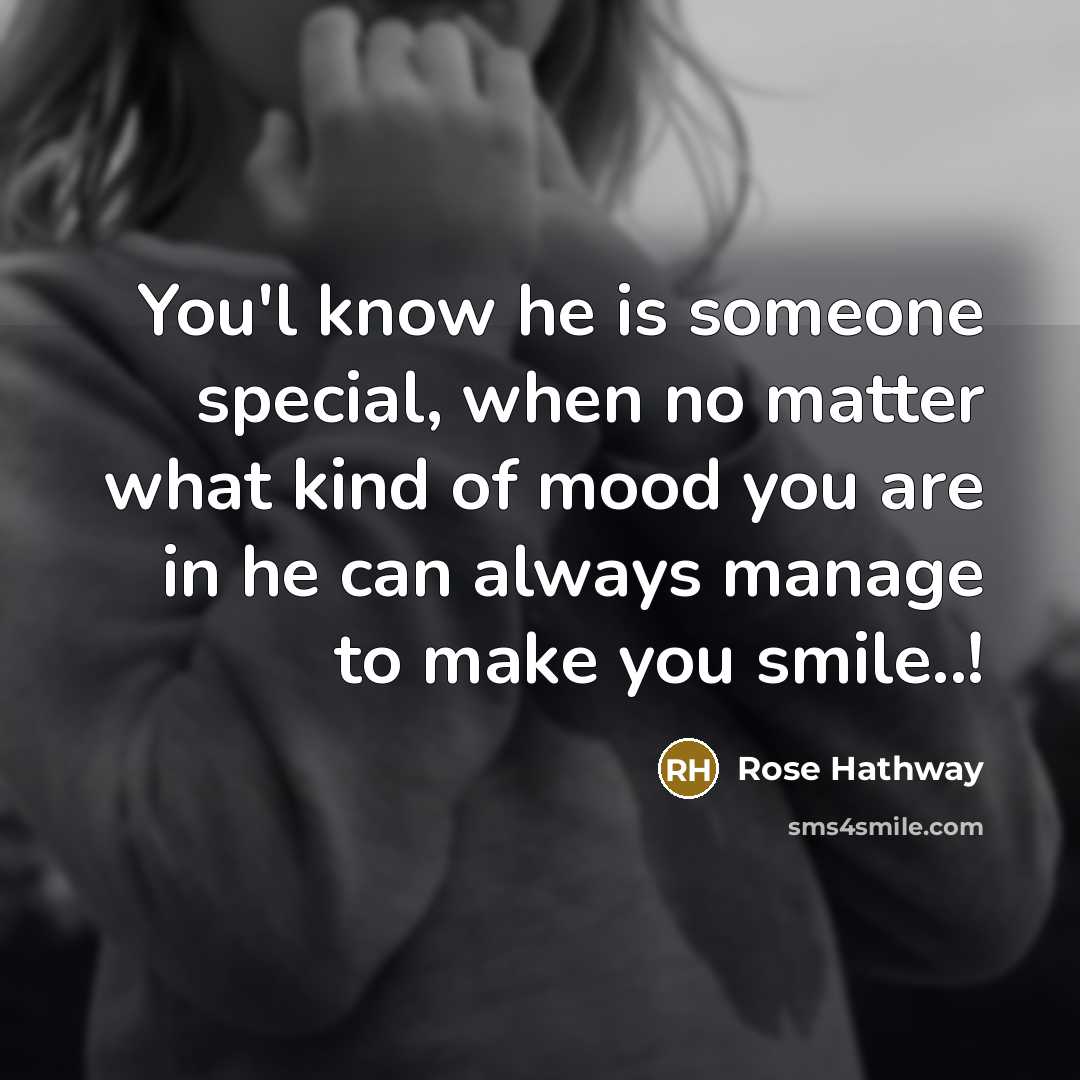 “You'l know he is someone special, when no matter what…” quote by Rose Hathway