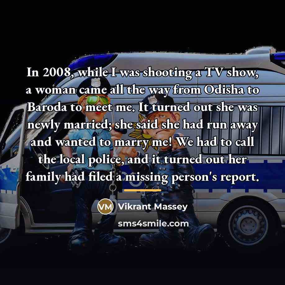 “In 2008, while I was shooting a TV show, a…” quote by Vikrant Massey