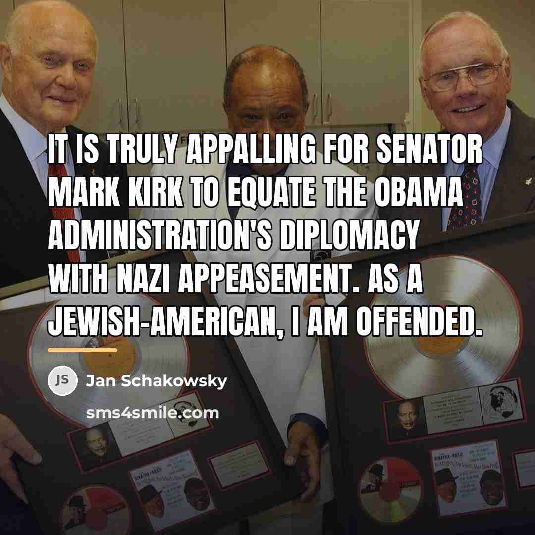 “It is truly appalling for Senator Mark Kirk to equate…” quote by Jan Schakowsky