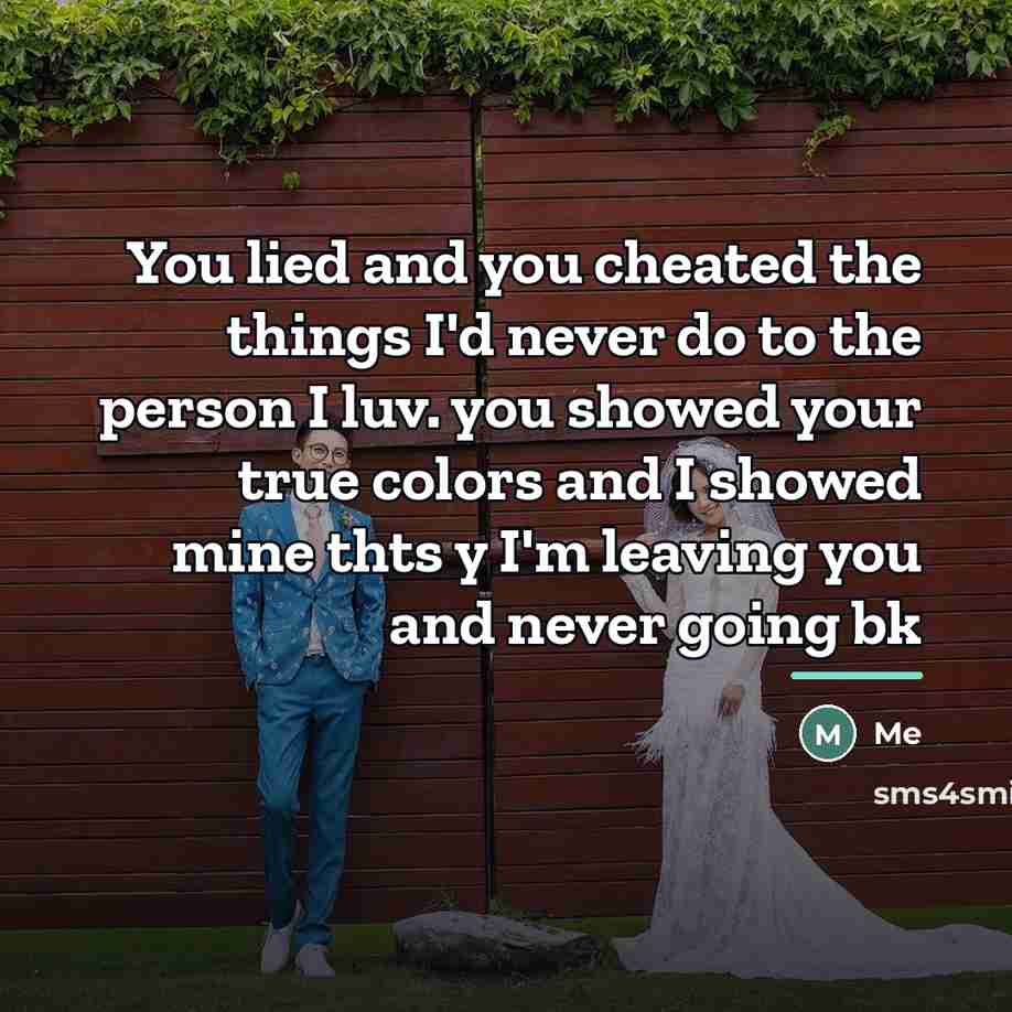 “You lied and you cheated the things I'd never do…” quote by Me