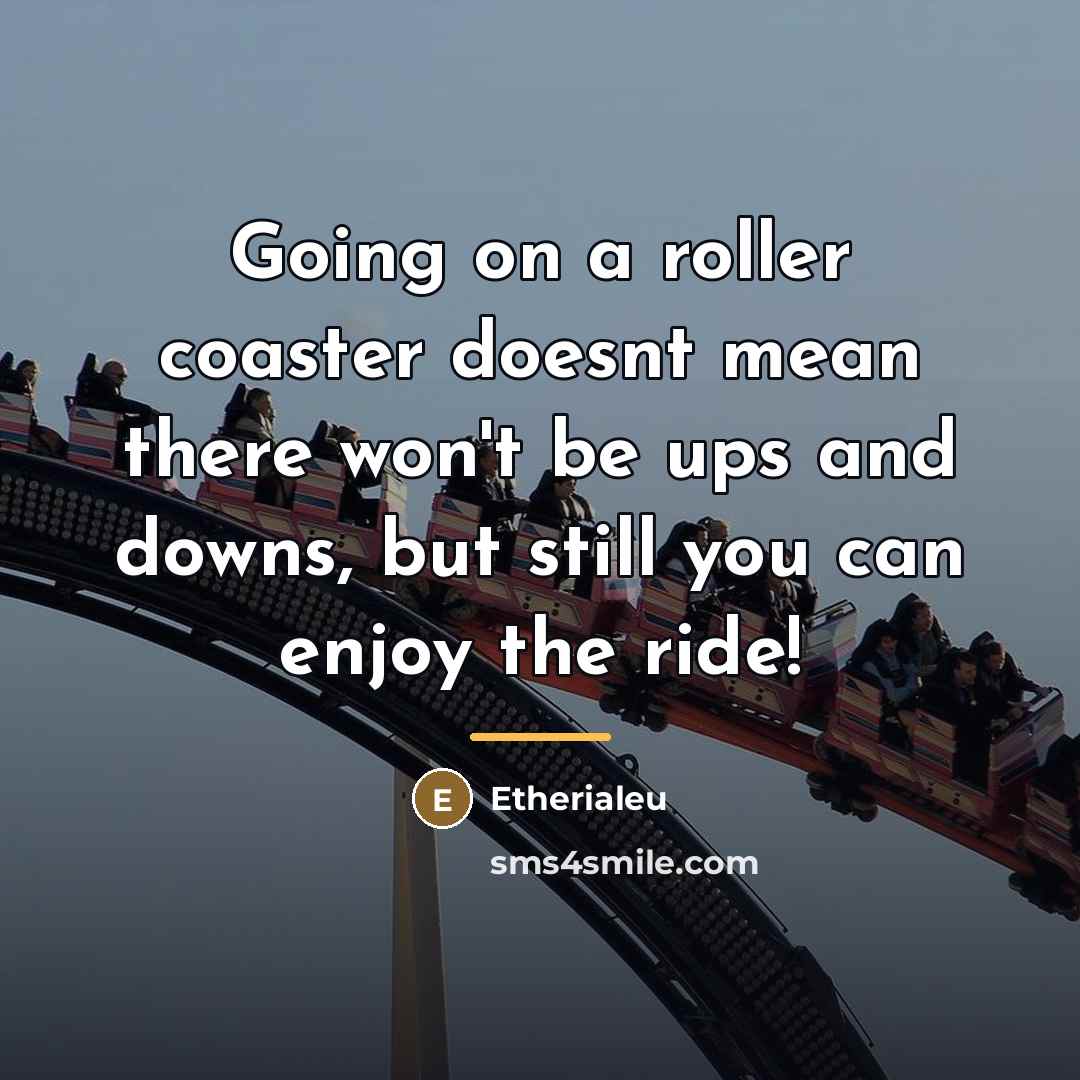 “Going on a roller coaster doesnt mean there won't be…” quote by Etherialeu