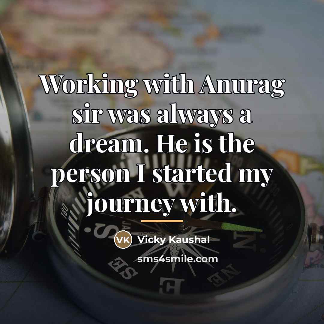 “Working with Anurag sir was always a dream. He is…” quote by Vicky Kaushal