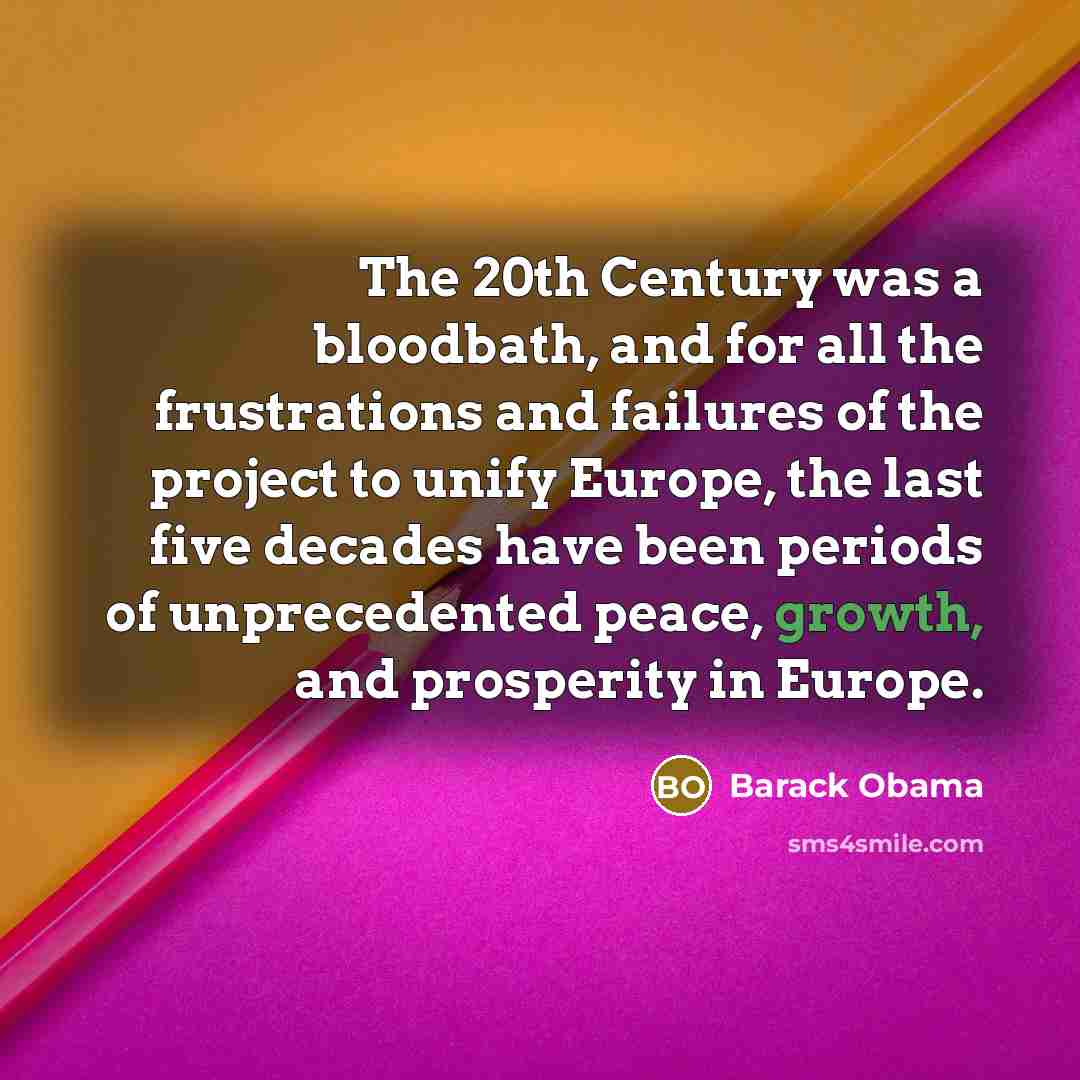 “The 20th Century was a bloodbath, and for all the…” quote by Barack Obama