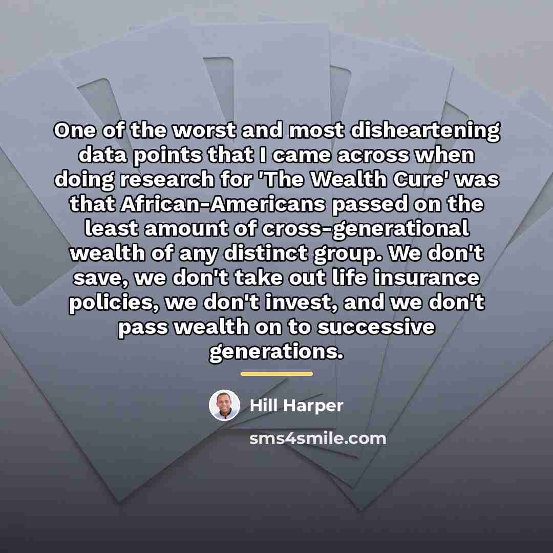 “One of the worst and most disheartening data points that…” quote by Hill Harper