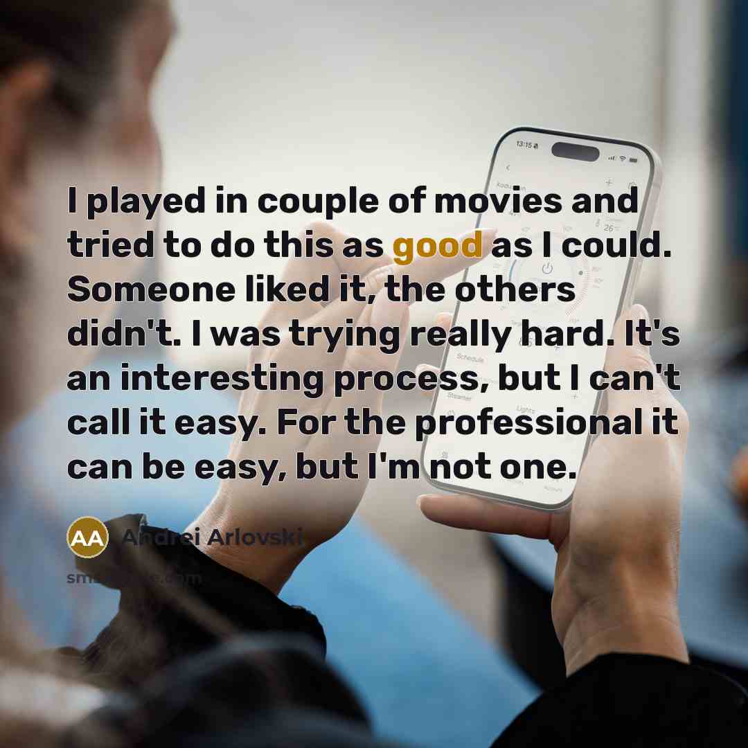 “I played in couple of movies and tried to do…” quote by Andrei Arlovski