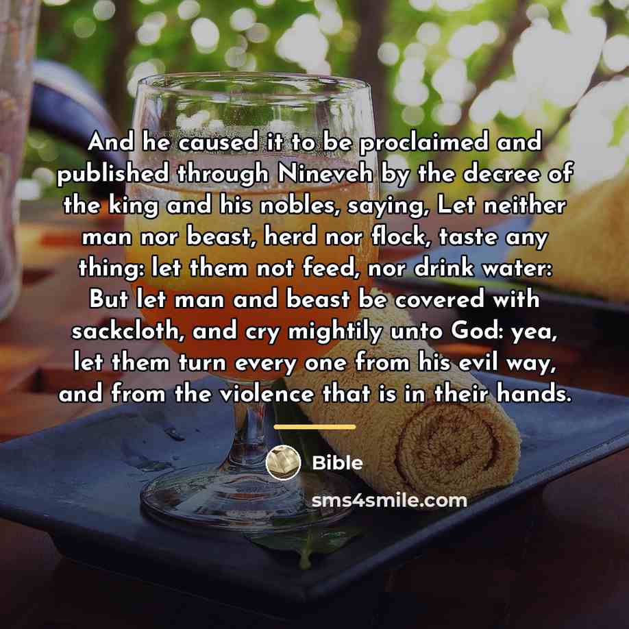 “And he caused it to be proclaimed and published through…” quote by Bible