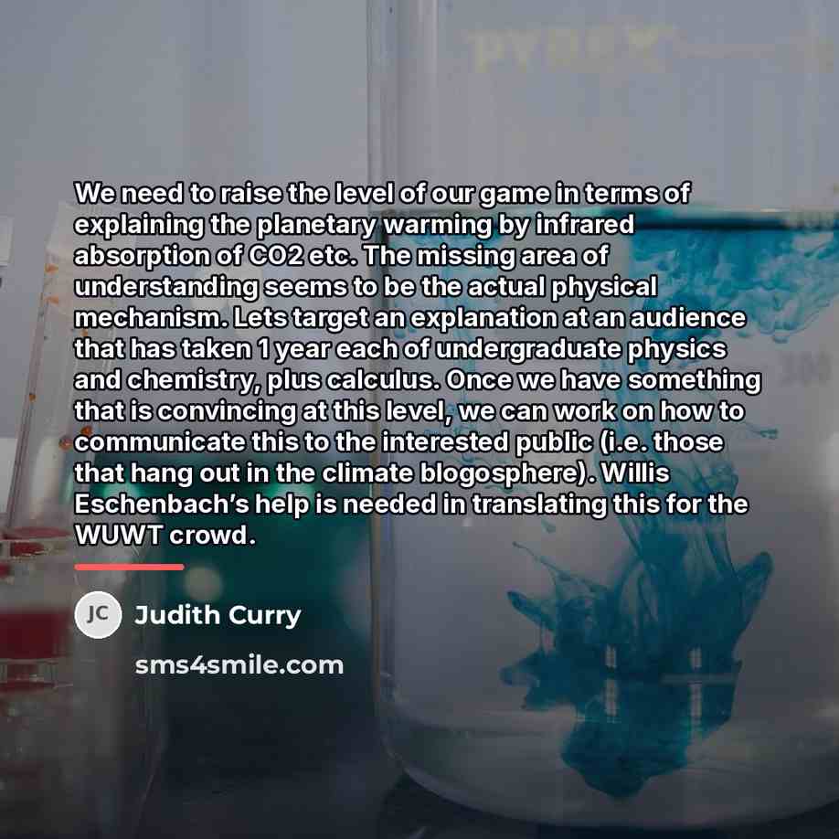 “We need to raise the level of our game in…” quote by Judith Curry