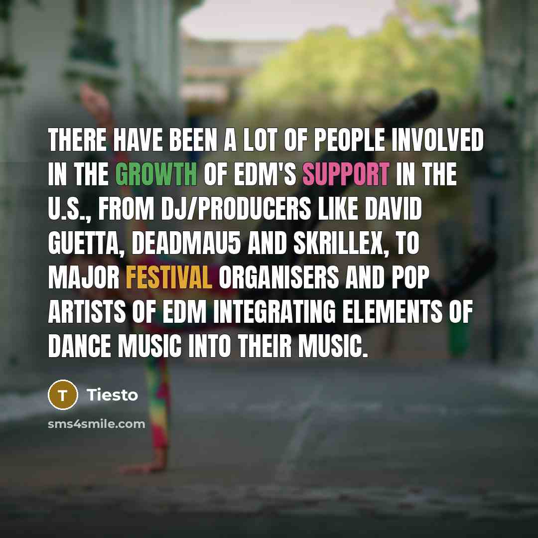 “There have been a lot of people involved in the…” quote by Tiesto