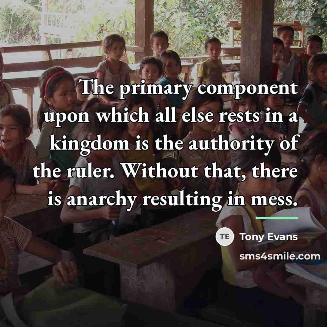 “The primary component upon which all else rests in a…” quote by Tony Evans
