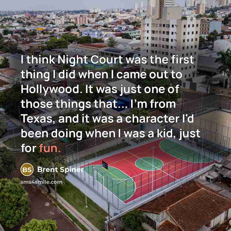 “I think Night Court was the first thing I did…” quote by Brent Spiner