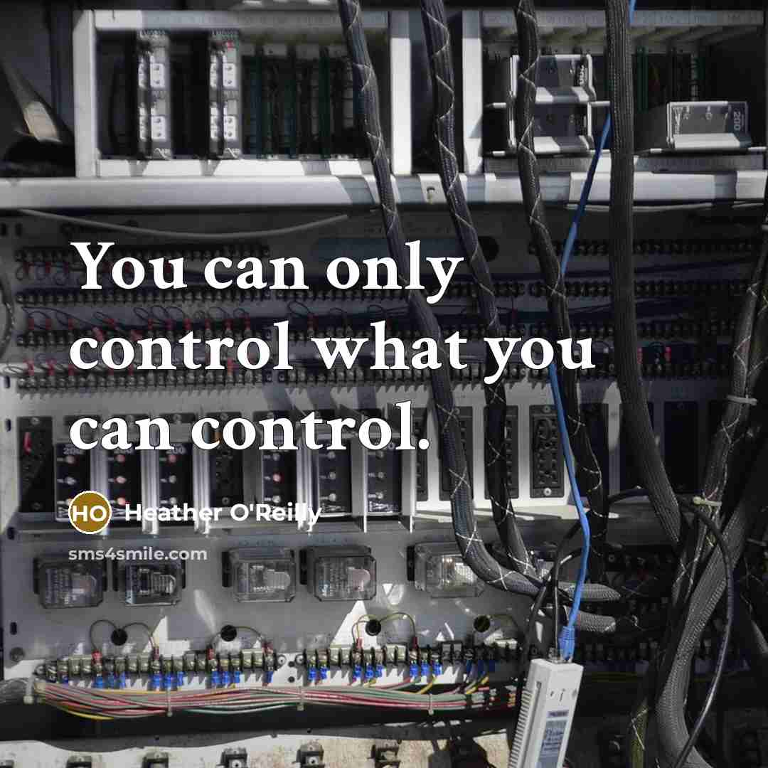 “You can only control what you can control.…” quote by Heather O'Reilly