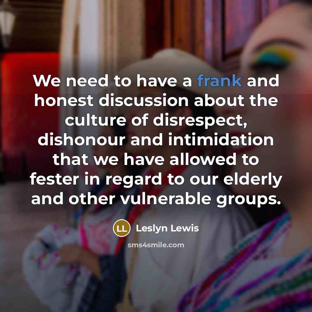 “We need to have a frank and honest discussion about…” quote by Leslyn Lewis