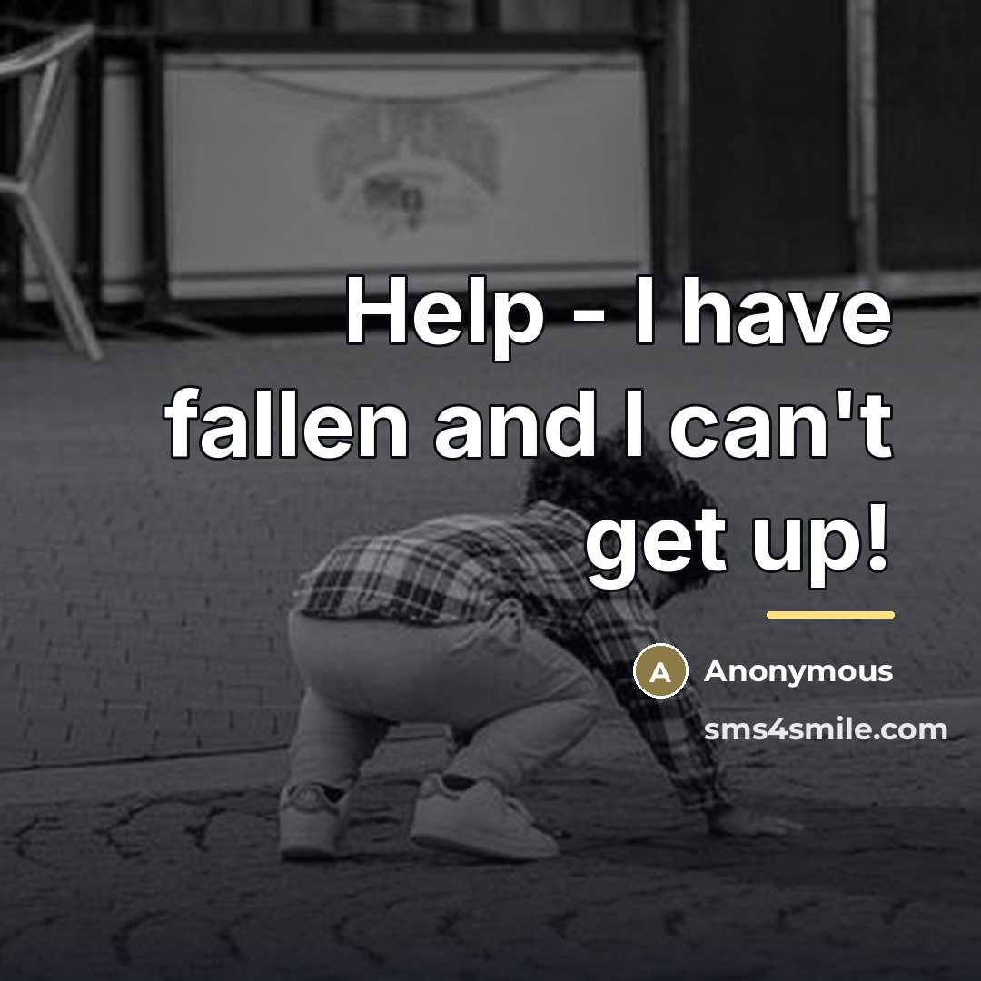 “Help - I have fallen and I can't get up!…” quote by Anonymous