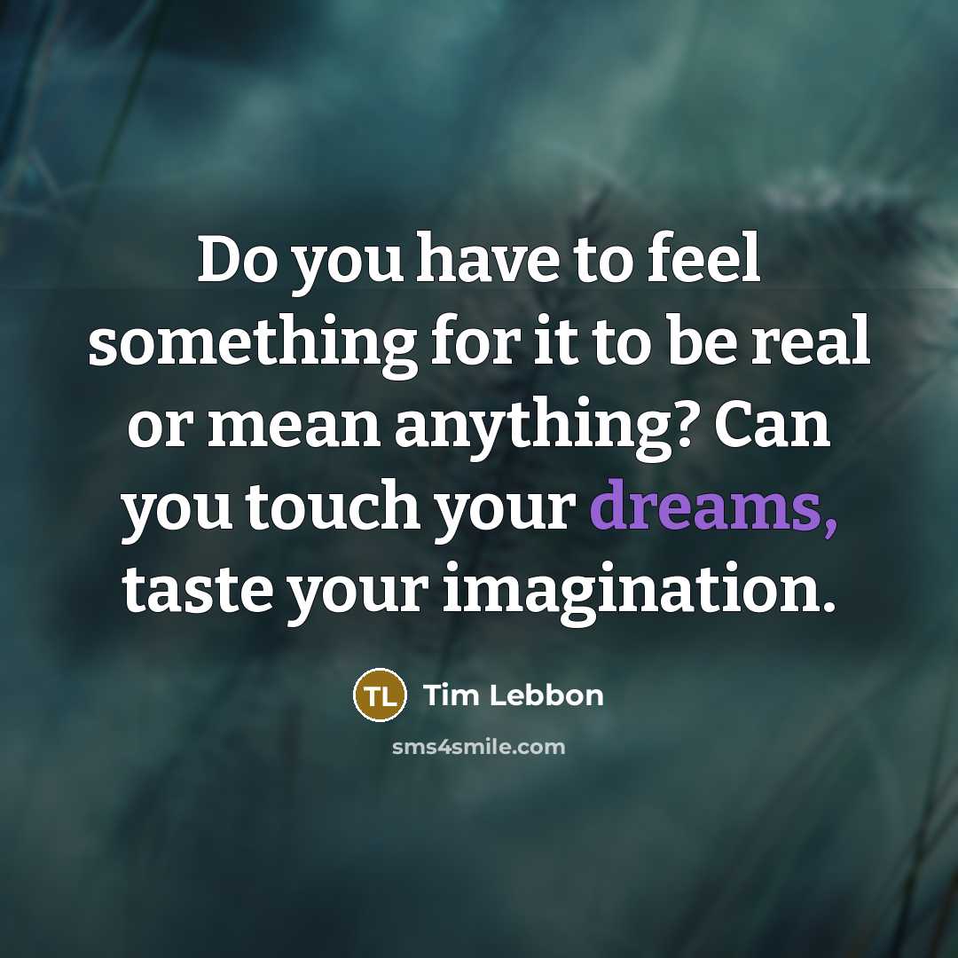 “Do you have to feel something for it to be…” quote by Tim Lebbon