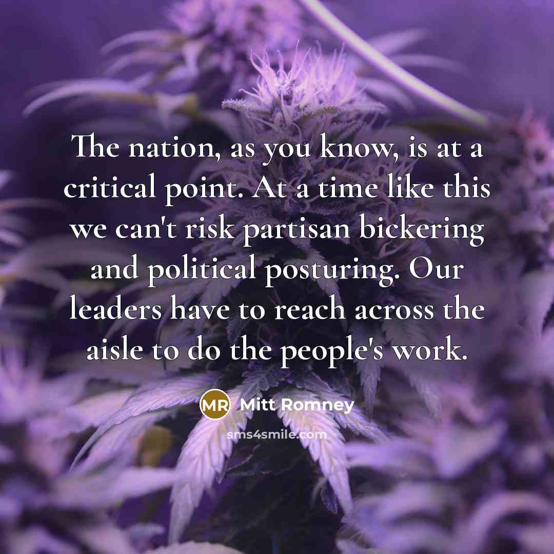 “The nation, as you know, is at a critical point.…” quote by Mitt Romney