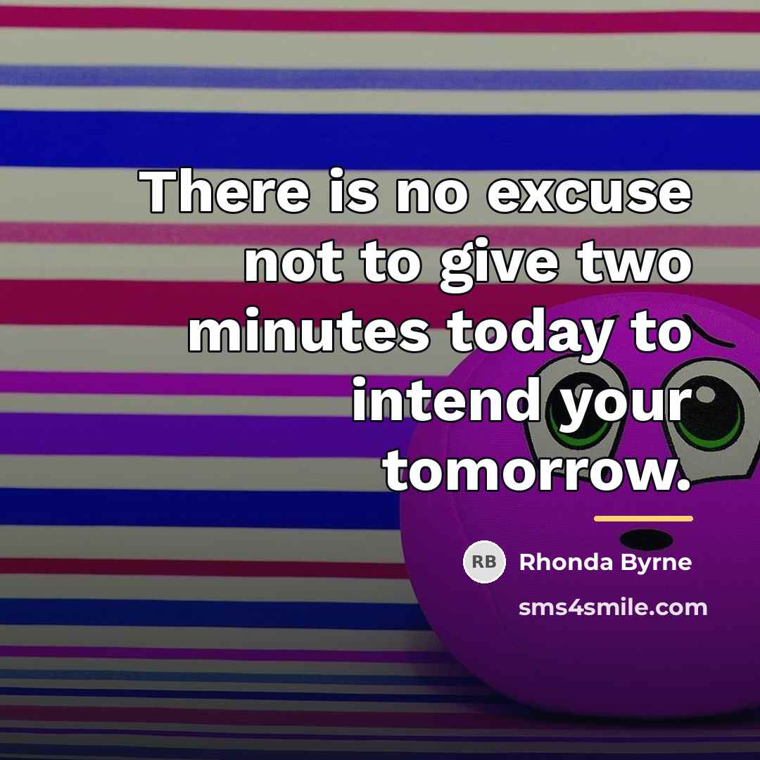 “There is no excuse not to give two minutes today…” quote by Rhonda Byrne