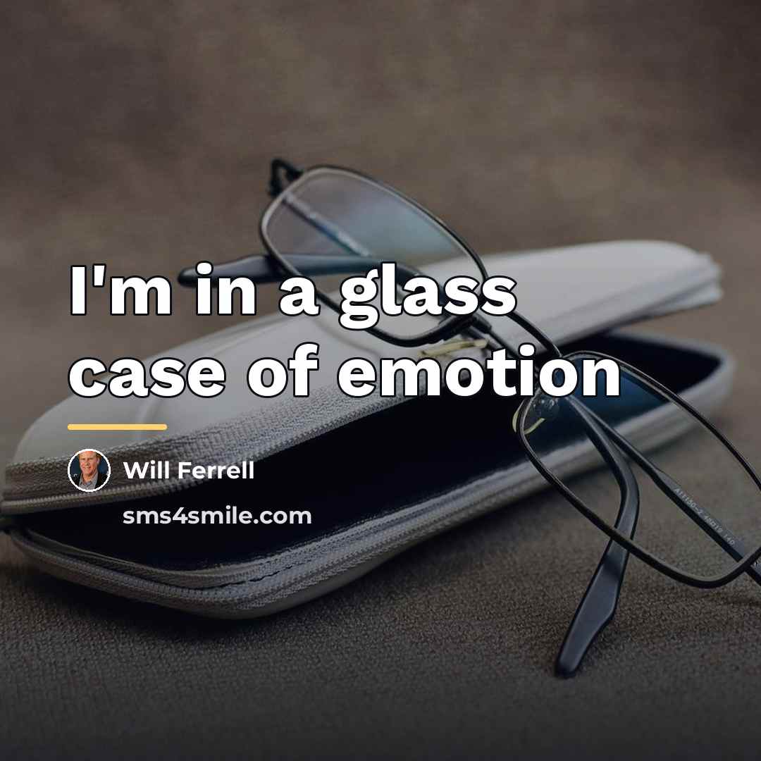 “I'm in a glass case of emotion…” quote by Will Ferrell