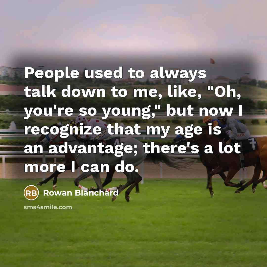 “People used to always talk down to me, like, "Oh,…” quote by Rowan Blanchard