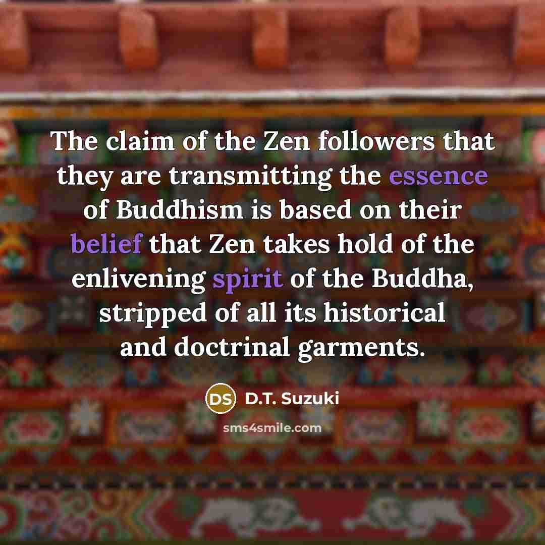 “The claim of the Zen followers that they are transmitting…” quote by D.T. Suzuki