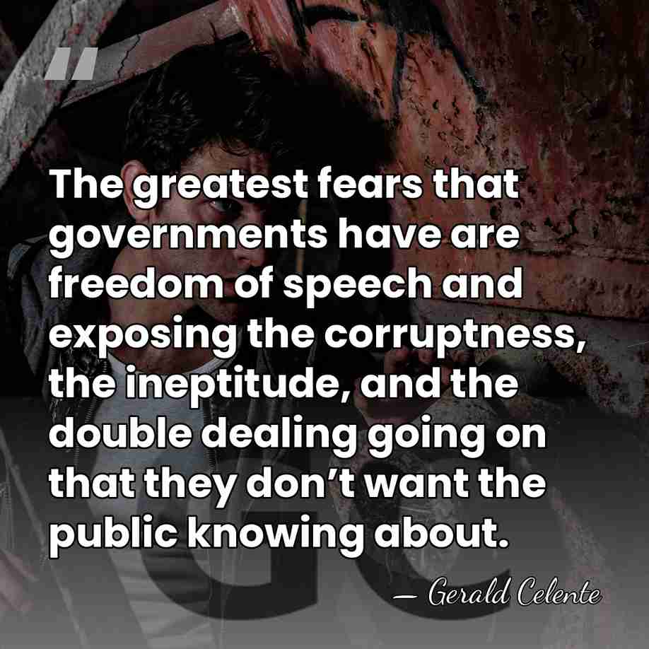 The greatest fears that governments have are freedom of speech and exposing&hellip; - Gerald Celente