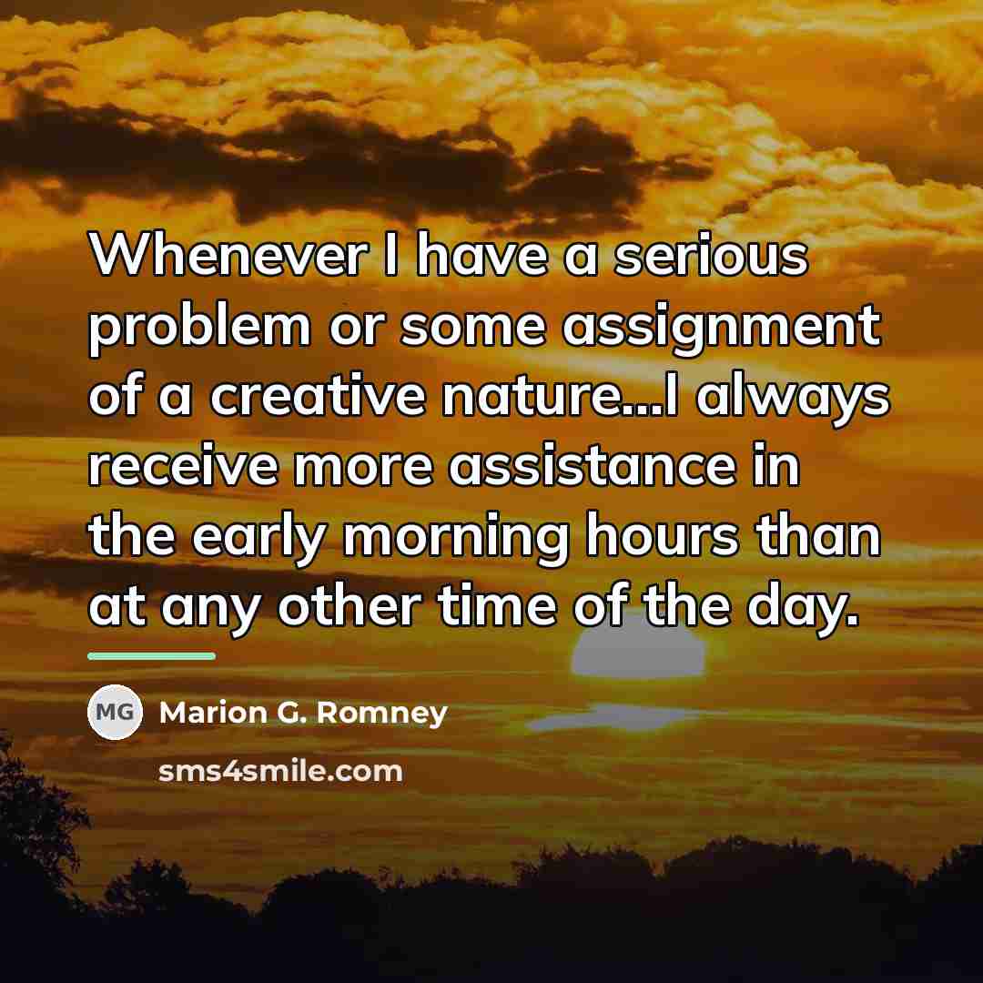 “Whenever I have a serious problem or some assignment of…” quote by Marion G. Romney
